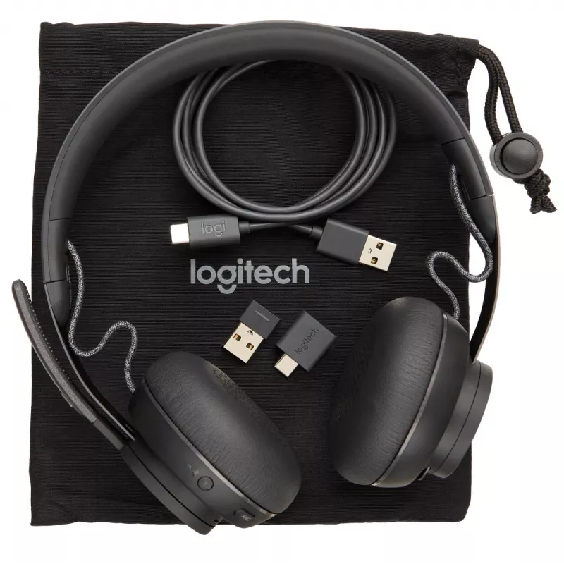 LOGITECH Zone Wireless - USB-C / USB-A - Headset - MSFT Teams Zone - Schwarz