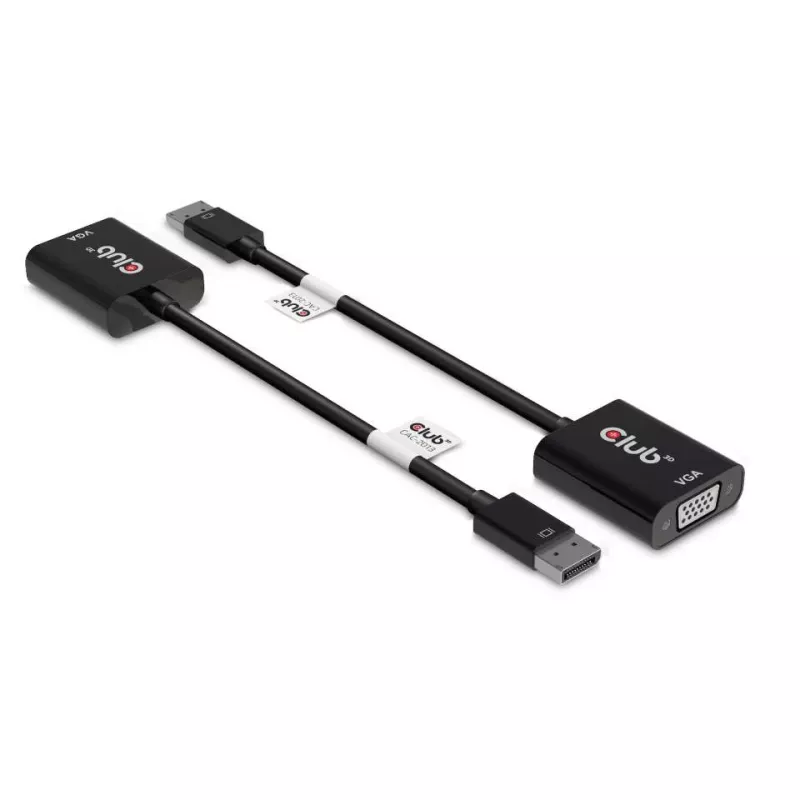 CLUB3D DisplayPort™ zu VGA Schwarz Aktiver Adapter M/F