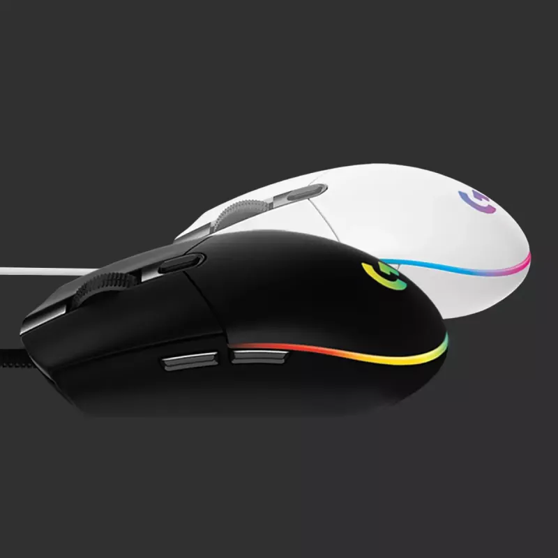 LOGITECH G203 Lightsync Gaming-Maus USB Schwarz