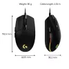 LOGITECH G203 Lightsync Gaming-Maus USB Schwarz