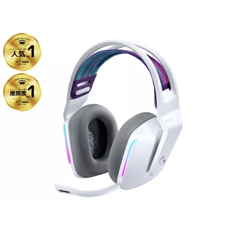LOGITECH G733 Lightspeed Kabelloses RGB-Gaming-Headset Weiß