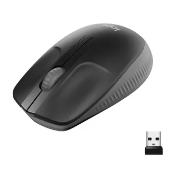 LOGITECH M190 Full-Size kabellose Maus Charcoal