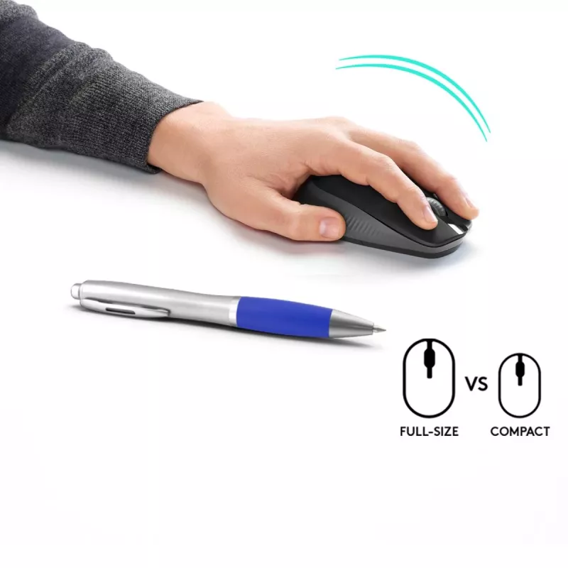 LOGITECH M190 Full-Size kabellose Maus Charcoal