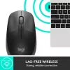 LOGITECH M190 Full-Size kabellose Maus Charcoal