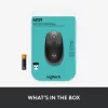 LOGITECH M190 Full-Size kabellose Maus Charcoal