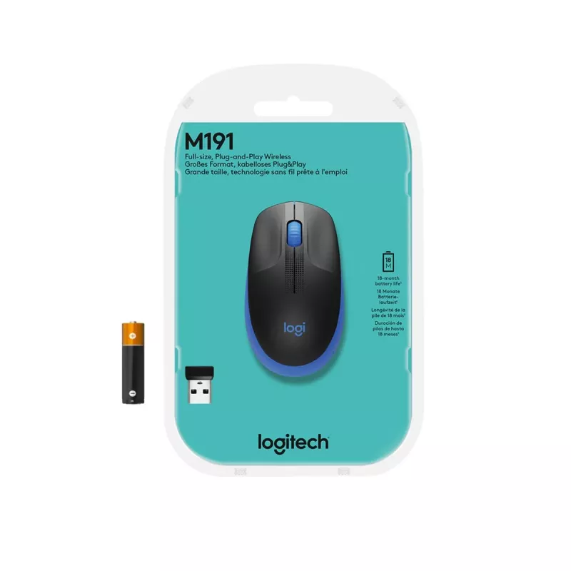 Maus Logitech M190 Kabellos USB