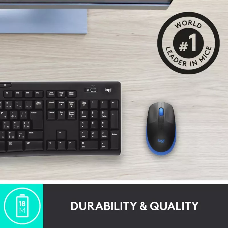 Maus Logitech M190 Kabellos USB