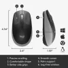 LOGITECH M190 Full-Size Wireless Maus Mitternachtsgrau
