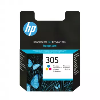 HP 305 Original-Tintenpatrone mit drei Farben, Cyan, Magenta, Gelb, 1 St., 100 Seiten