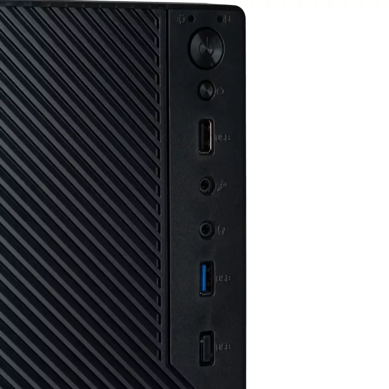 PC-Gehäuse Akyga AK36BK Micro Tower Schwarz — Micro Tower, unterstützt Flex-ATX/Mini-ITX/Micro-ATX, GPU max. 25 cm, CPU-Kühler max. 14 cm
