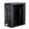 PC-Gehäuse Akyga AK36BK Micro Tower Schwarz — Micro Tower, unterstützt Flex-ATX/Mini-ITX/Micro-ATX, GPU max. 25 cm, CPU-Kühler max. 14 cm