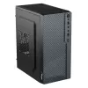 PC-Gehäuse Akyga AK36BK Micro Tower Schwarz — Micro Tower, unterstützt Flex-ATX/Mini-ITX/Micro-ATX, GPU max. 25 cm, CPU-Kühler max. 14 cm