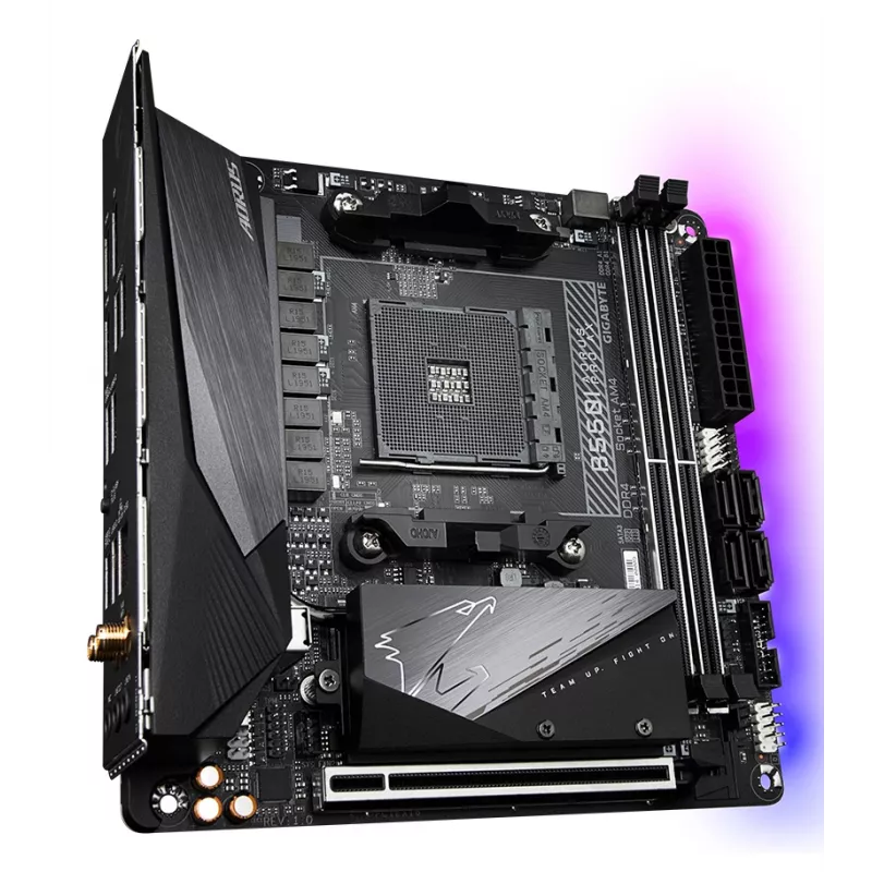 Motherboard GIGABYTE B550I AORUS PRO AX, B550, AM4, Mini-ITX