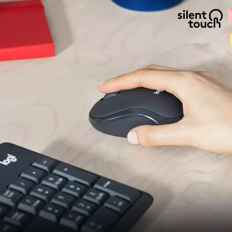 Logitech MK295 Silent Wireless Combo Tastatur RF Wireless QWERTY US International Schwarz