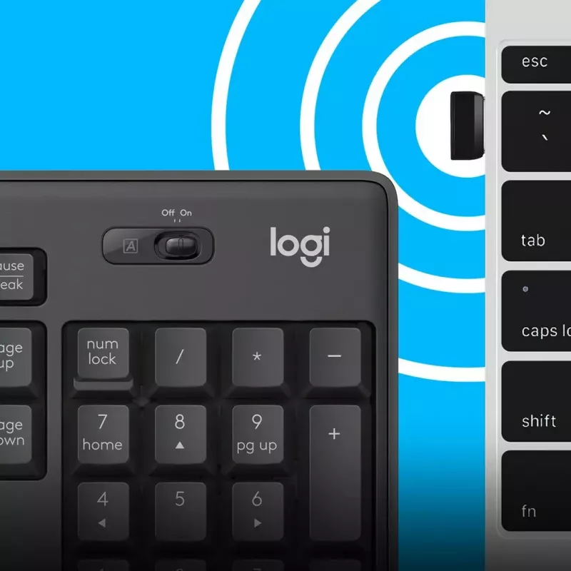 Logitech MK295 Silent Wireless Combo Tastatur RF Wireless QWERTY US International Schwarz