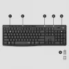 Logitech MK295 Silent Wireless Combo Tastatur RF Wireless QWERTY US International Schwarz