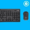 Logitech MK295 Silent Wireless Combo Tastatur RF Wireless QWERTY US International Schwarz