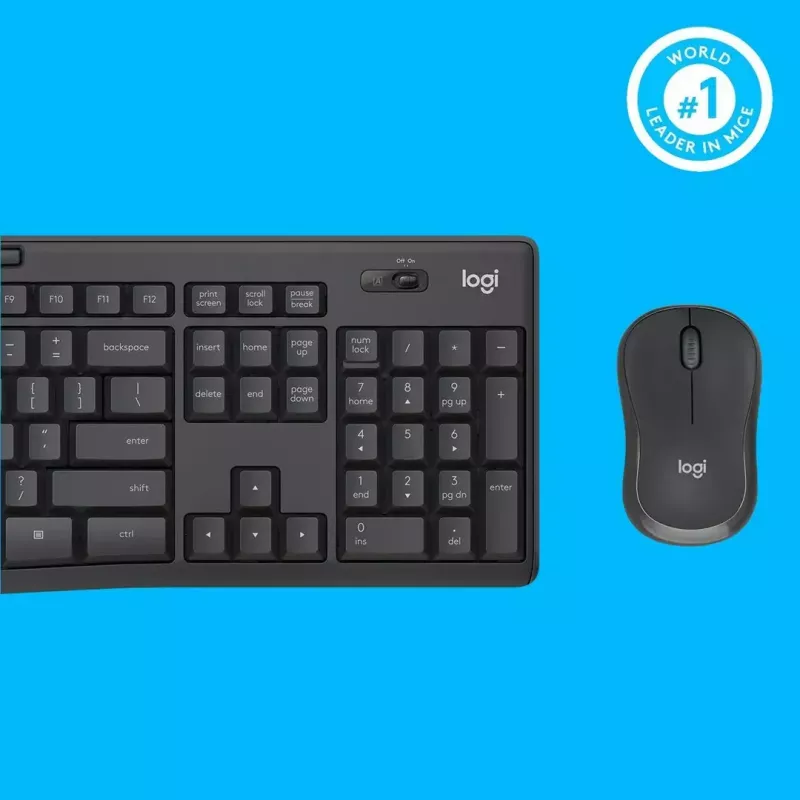 Logitech MK295 Silent Wireless Combo Tastatur RF Wireless QWERTY US International Schwarz