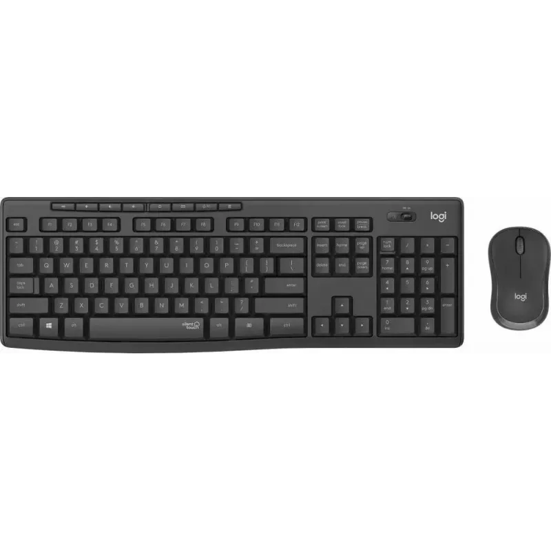 Logitech MK295 Silent Wireless Combo Tastatur RF Wireless QWERTY US International Schwarz