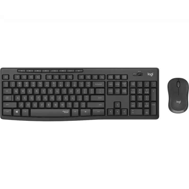 Logitech MK295 Silent Wireless Combo Tastatur RF Wireless QWERTY US International Schwarz