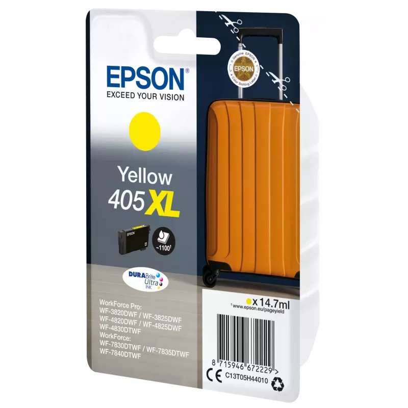 Epson 405XL DURABrite Ultra Ink Tintenpatrone 1 St. Original Hohe (XL) Reichweite, Gelb