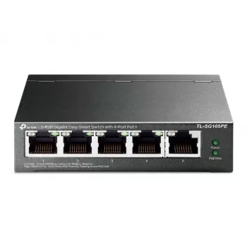 TP-Link 5-Port Gigabit Easy Smart PoE Switch mit 4-Port PoE+