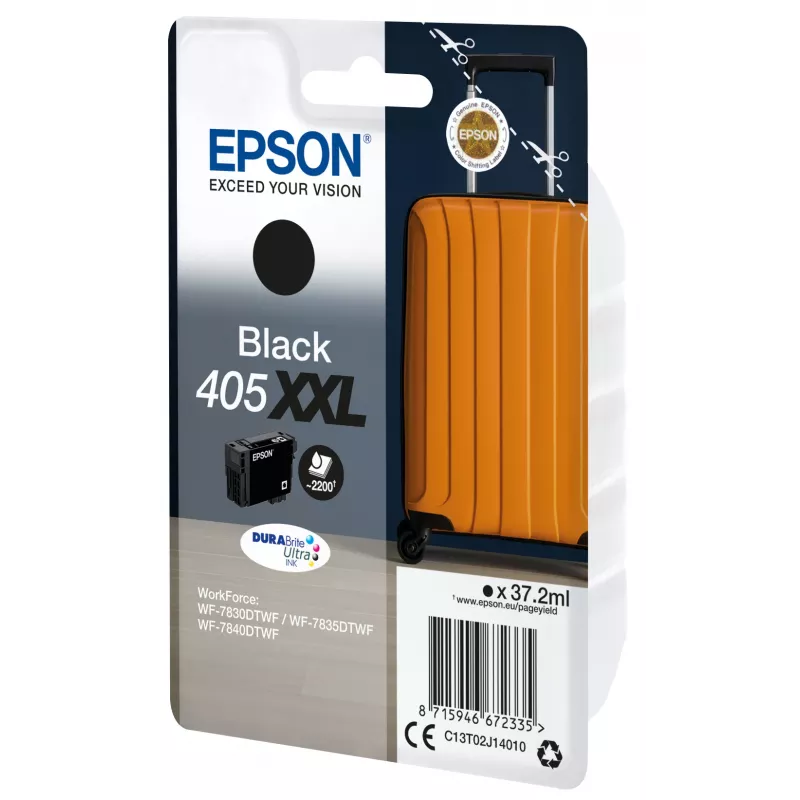 Epson 405XXL DURABrite Ultra Ink Tintenpatrone 1 Stück Original Extra (Super) High Yield Schwarz
