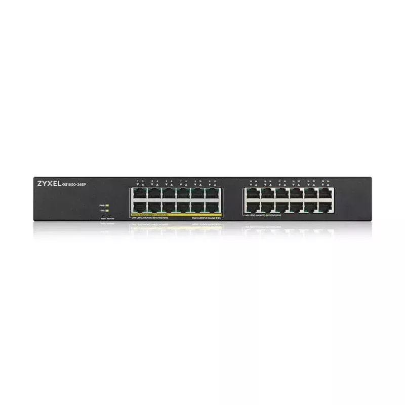 Zyxel GS1900-24EP Managed L2 Gigabit Ethernet (10/100/1000) Power over Ethernet (PoE) Schwarz
