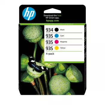 HP 934 Schwarz/935 Cyan/Magenta/Gelb 4er-Pack Original Tintenpatronen