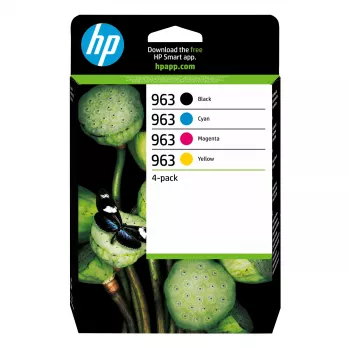 HP 963 4er-Pack Schwarz/Cyan/Magenta/Gelb Original Tintenpatronen