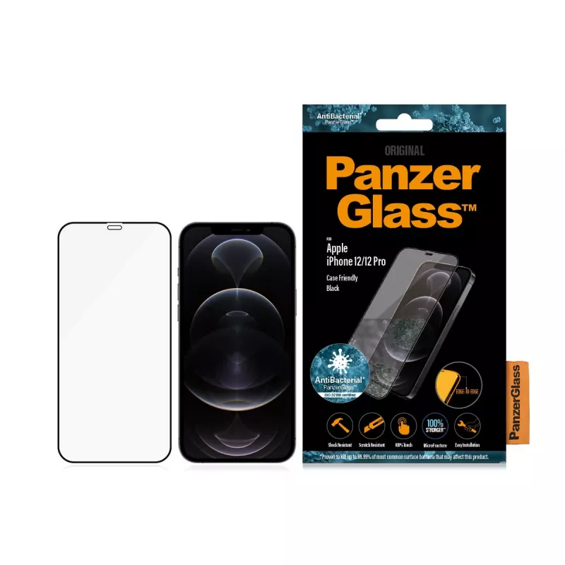 PanzerGlass ® Displayschutzfolie iPhone 12 | 12 Pro | Edge-to-Edge