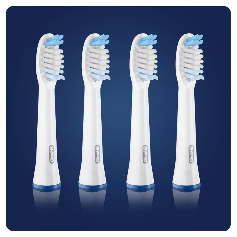 Zahnbürstenköpfe Oral-B Braun Pulsonic Clean 4 Stück Weiß