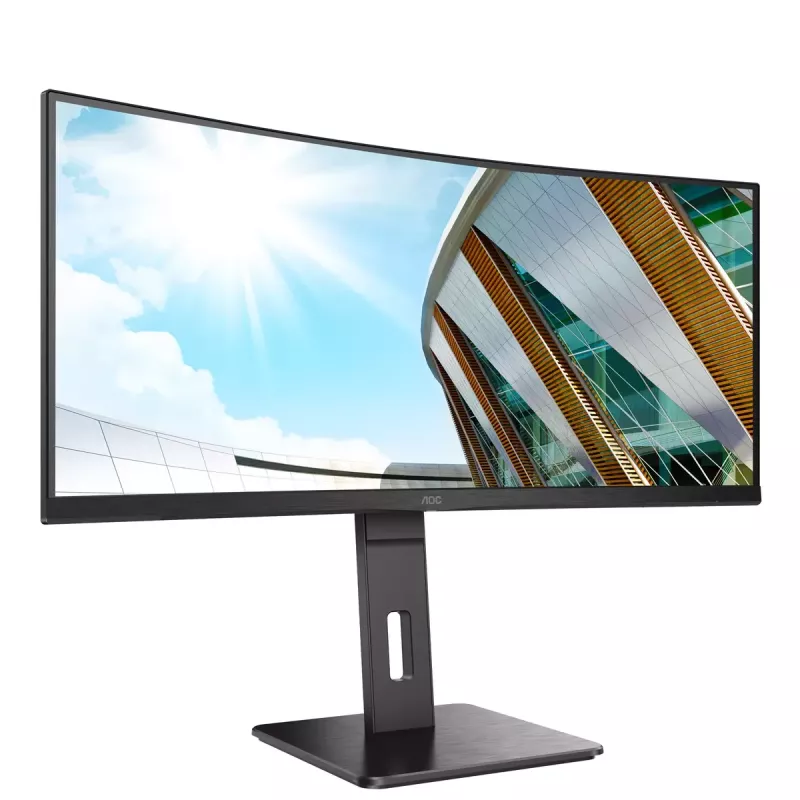 AOC P2 CU34P2A Computer Monitor 86,4 cm (34 Zoll) 3440 x 1440 Quad HD LED Schwarz
