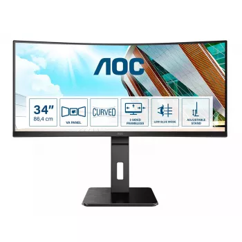 AOC P2 CU34P2A Computer Monitor 86,4 cm (34 Zoll) 3440 x 1440 Quad HD LED Schwarz