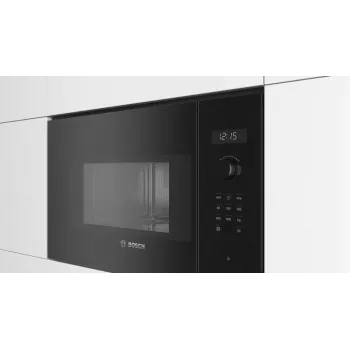Einbau-Mikrowelle solo Bosch Serie 6 BFL524MB0 — 800 W, 20 L, Grill, Touch- & Drehregler, schwarz