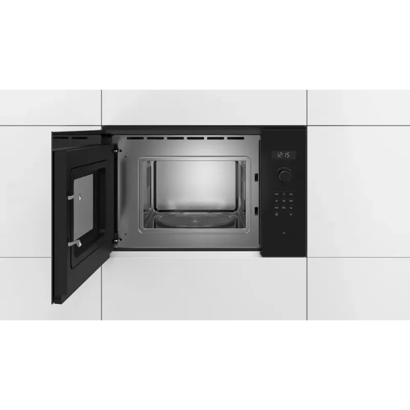Einbau-Mikrowelle solo Bosch Serie 6 BFL524MB0 — 800 W, 20 L, Grill, Touch- & Drehregler, schwarz