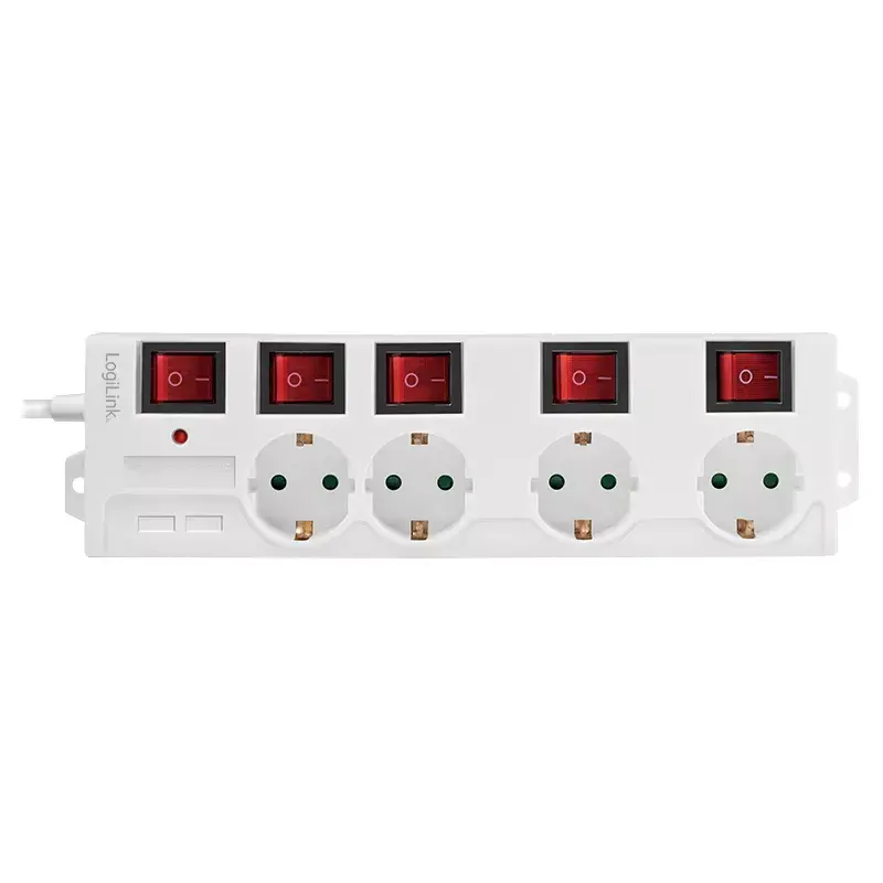 Power Extension LogiLink LPS252 1.5m 4 AC Outlets Indoor White