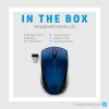 HP Wireless Mouse 220 (Lumiere Blue), beidhändig, RF Wireless, Blau