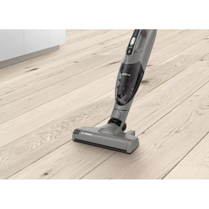 Bosch Serie 2 BBHF214G Stabstaubsauger/elektrischer Besen 2-in-1-Stabstaubsauger Akku Trocken Beutellos Grau
