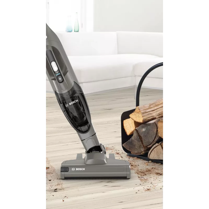 Bosch Serie 2 BBHF214G Stabstaubsauger/elektrischer Besen 2-in-1-Stabstaubsauger Akku Trocken Beutellos Grau
