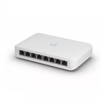 Managed Switch UBIQUITI UniFi Switch Lite 8 PoE L2, 8× Gigabit, 4× PoE+ (30 W/Port), 54 V DC, 60 W Verbrauch