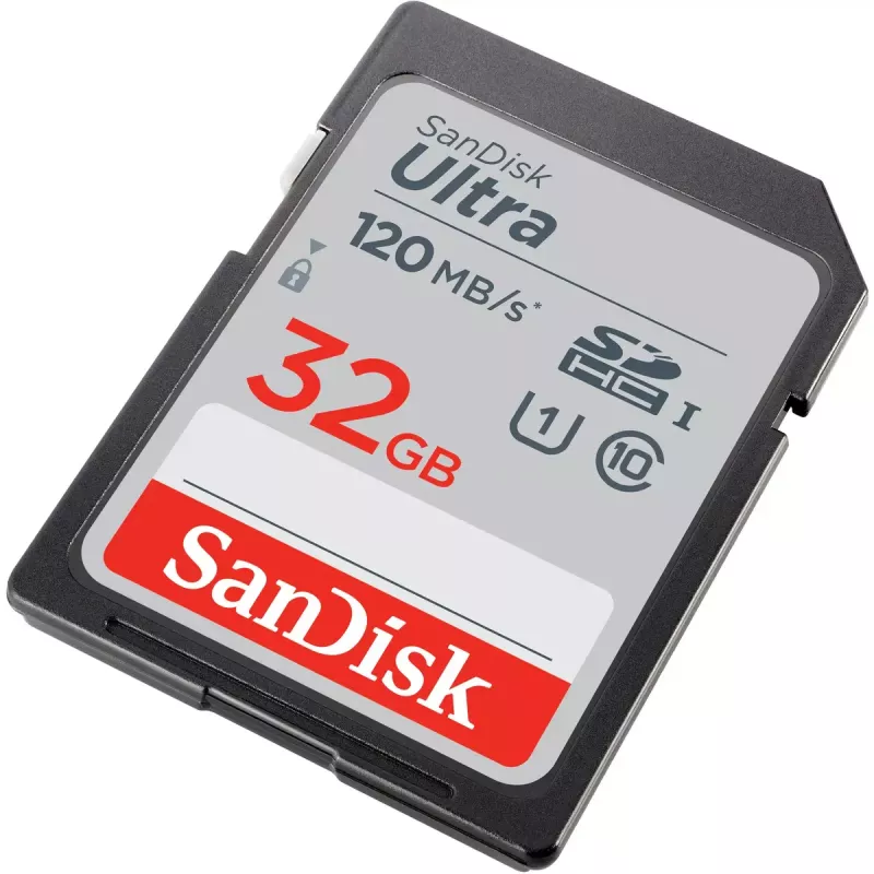 WESTERN DIGITAL SanDisk Ultra 32GB SDHC-Speicherkarte Klasse 10 UHS-I 120MB/s (SDSDUN4-032G-GN6IN)