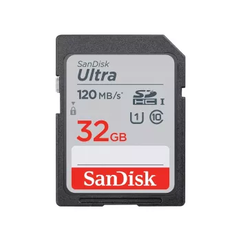 WESTERN DIGITAL SanDisk Ultra 32GB SDHC-Speicherkarte Klasse 10 UHS-I 120MB/s (SDSDUN4-032G-GN6IN)