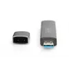 DIGITUS Combo Card Reader Hub (USB-C+USB 3.0) 1x SD, 1x MicroSD, 1x USB 3.0, grau