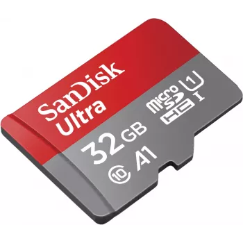SanDisk 32GB Ultra microSDHC UHS-I Speicherkarte mit Adapter – 98MB/s, C10, U1, Full HD, A1