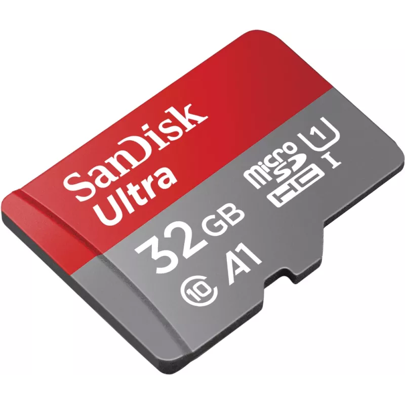 SanDisk 32GB Ultra microSDHC UHS-I Speicherkarte mit Adapter – 98MB/s, C10, U1, Full HD, A1