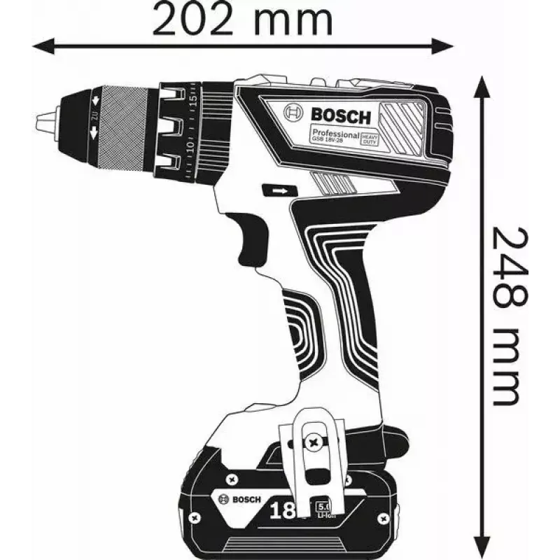 Bosch Akku-Bohrschrauber 12 V Li-Ion 1300 RPM Schwarz, Blau, Rot