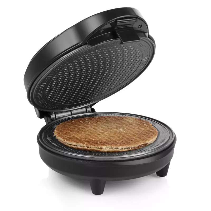 Eiswaffel-Backgerät Tristar WF-1170, runde Waffelform, 700 W, 220–240 V, 1,35 kg, schwarz