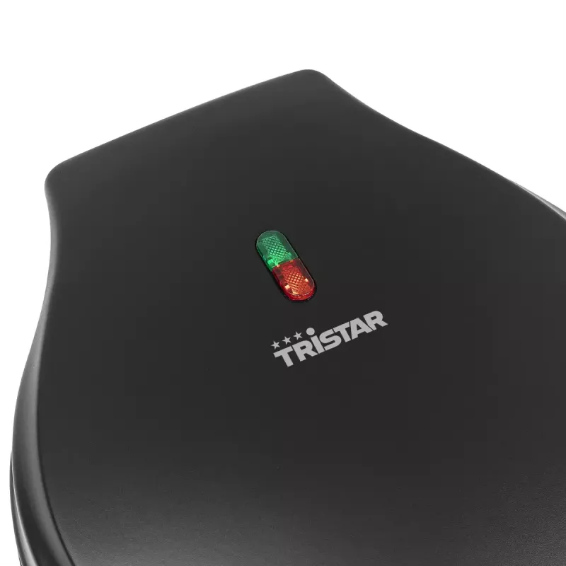 Eiswaffel-Backgerät Tristar WF-1170, runde Waffelform, 700 W, 220–240 V, 1,35 kg, schwarz