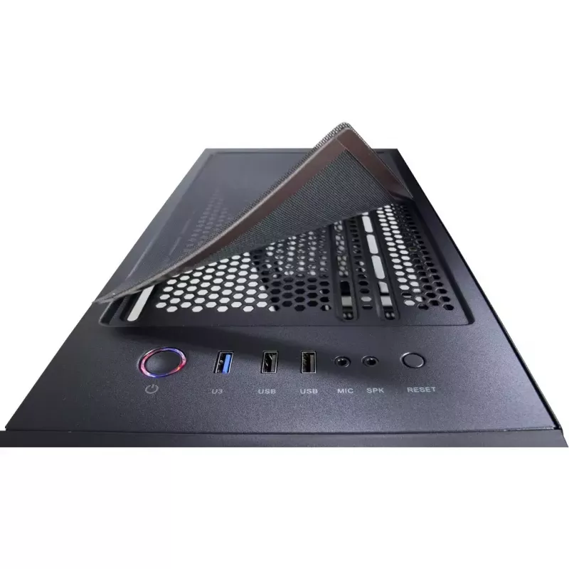 PC-Gehäuse Inter-Tech C-303 Mirror Full Tower Schwarz